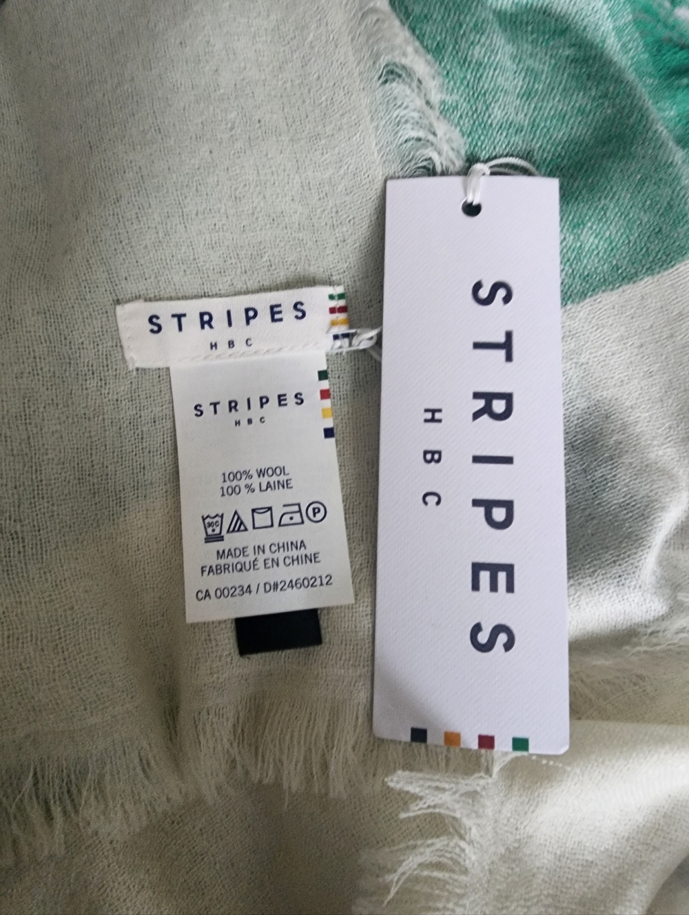 BRAND NEW STRIPES HBC Scarf 50x60 Inch